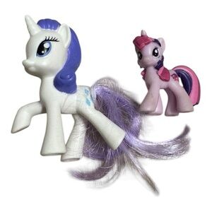 My Little Pony Rarity And Twilight Sparkle Mini Ponies  McDonalds Collectibles